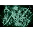 thumbnail image 2 of Startonight Canvas Wall Art Black and White Abstract Bonus Turquoise Color, Dual View Surprise Artwork Modern Framed Ready to Hang Wall Art 100% Original Art Painting 23.62 X 35.43 inch, 2 of 9