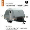 Classic Accessories OverDrive PolyPRO 3 Deluxe Teardrop Trailer Cover