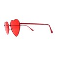 thumbnail image 2 of Womens Classic Metal Rim Heart Shape Valentines Sunglasses Red, 2 of 4