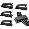 thumbnail image 1 of 50 clips autoadhesivos para gestión de cables, organizadores de cables, clips de alambre, soporte para cable para TV, PC, cable Ethernet debajo del escritorio, 1 of 5