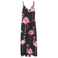 thumbnail image 4 of Flamingo Pattern Fine Art Sleeveless Dress Summer Dress Woman 2025, 4 of 7