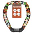 thumbnail image 1 of Candado de cadena para bicicleta Topcrown de 100 cm con combinación de 5 dígitos, 1 of 6