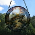 thumbnail image 2 of Customized River Stained Glass Window Hangings, River Colorful Glass Panel Pretty Gifts, River Decoration for Home Garden Christmas MbURJh, 2 of 5