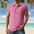 thumbnail image 2 of oqasdz T Shirts for Man Tanks Big and Tall Shirts Sleeveless Muscle Gym Workout Running Beach Summer Vintage Button Up Vest Tee Top, 2 of 5