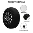 thumbnail image 2 of Yiaed Easter Rabbit Print Tire Wheel Cover, Waterproof Spare Tire Cover Fit for Jeep, Truck,Trailer, RV, SUV, Camper and Most Vehicle-15 inch, 2 of 6