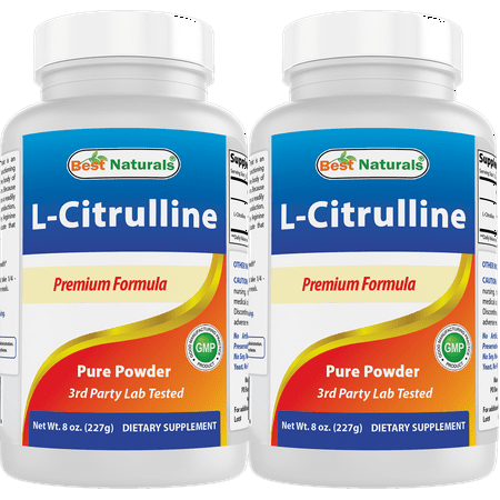 2 Pack Best Naturals L-Citrulline Powder 8 OZ