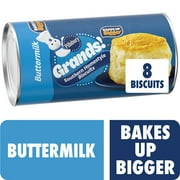 Pillsbury Grands! Southern Homestyle Buttermilk Biscuits, 8 Count, 16.3 oz