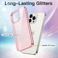 thumbnail image 3 of JETech Glitter Case for iPhone 15 Pro 6.1-Inch, Bling Sparkle Shockproof Phone Bumper Cover, Cute Sparkly for Women and Girls (Pink), 3 of 7