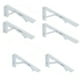 thumbnail image 4 of Soportes de Estante Plegables de Acero Baoblaze Escuadra de soporte de esquina 10 pulgadas, 4 of 8