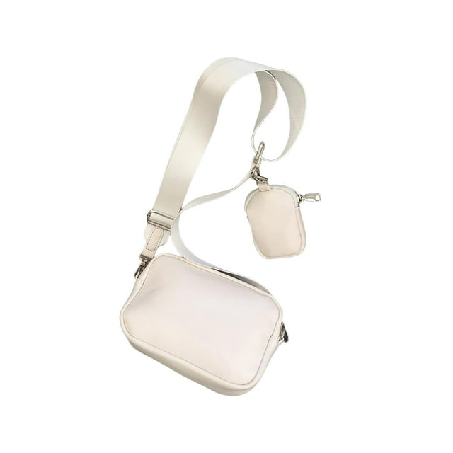 Bolso Bandolera Yuyangstore de cuero PU Clásico pequeño blanco