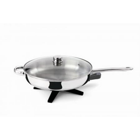 Delfino DLFP458 Steel Skillet Electric 12 inch