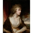 thumbnail image 2 of John Hoppner 12x14 Black Ornate Wood Framed Double Matted Museum Art Print Titled: Portrait of a Lady (Possibly Mrs. Charles Greeley), 2 of 5