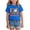 Blue, variant on WUANDIXFA Boys Girls Christmas Shirts Fashion Short Sleeve Tops Cotton Cute Soft Fall Pullover Tops,Purple,2-3 Years