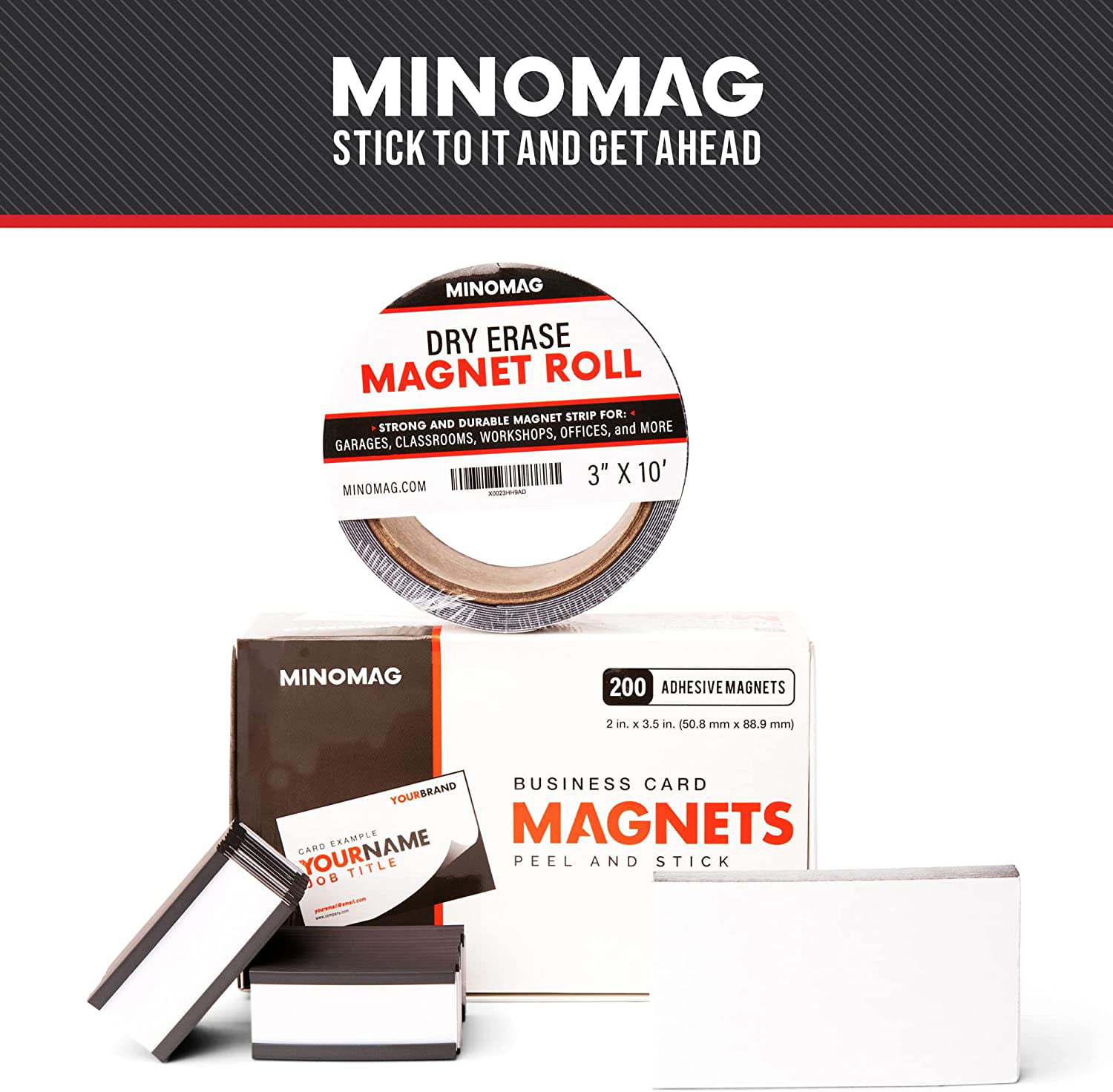Dry Erase Magnet Roll  3in.x10ft. – Minomag