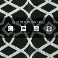 thumbnail image 5 of Barara King Rug,Non Slip Rugs,Indoor Door Mat,Reversible Outdoor Rug Carpet RV Camping Rugs with Carry Bag, 8' x 10', Black & White Clover, 5 of 11