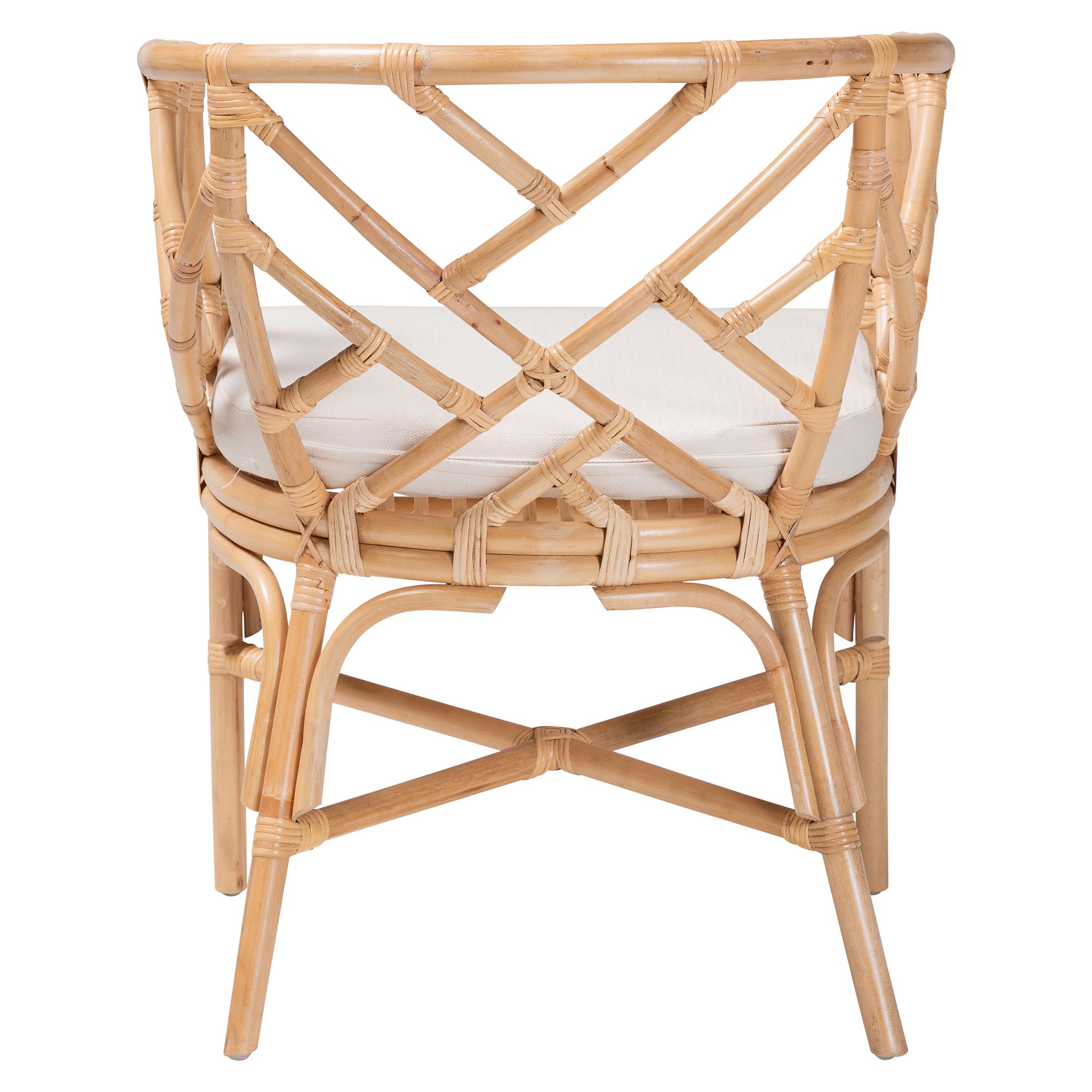 bali & pari Padma Boho Dining Chair, Natural