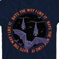 thumbnail image 2 of Kids Halloween Bats the Way I Like It Youth Navy Blue Short Sleeve Crew Neck Tee-Large, 2 of 4