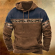 thumbnail image 3 of Sudadera con capucha a rayas vintage para hombre, con estampado 3D, moda urbana, sencilla, de manga larga, sudadera informal de gran tamaño para exteriores, 3 of 5