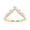 14K Yellow Gold Plated 925 Sterling Silver, variant on 0.35 Ct Round Moissanite Curved Wedding Bands Ring for Women in 14K Yellow Gold Plated 925 Sterling Silver V Shaped Eternity Stacking Anniversary Engagement Ring Jewelry Gift for Her D Color VVS1 5