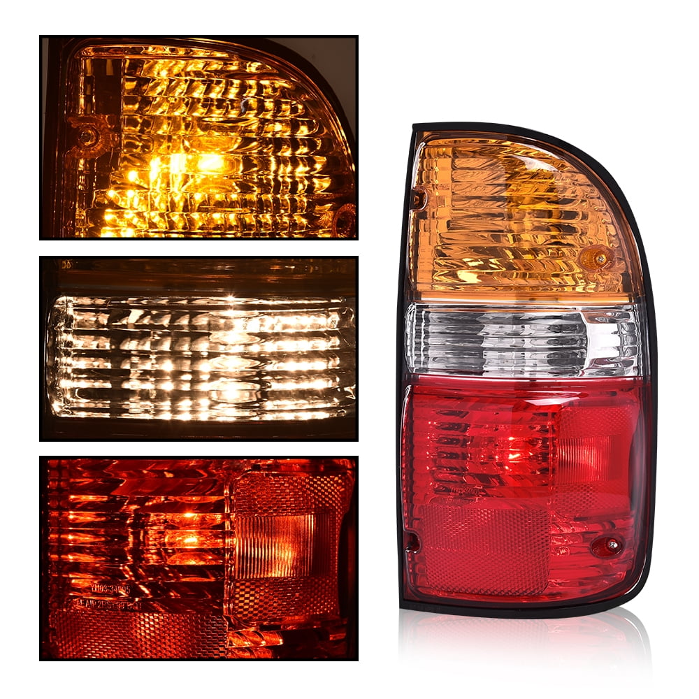 PIT66 Tail Lights Assembly Left&Right Side w/bulbs Fit for Toyota Tacoma 2001 2002 2003 2004