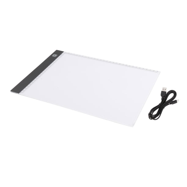 Caja de luz LED portátil ultrafina con trazador, brillo regulable, alimentación USB A4 3 niveles regulable