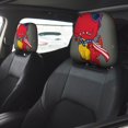 thumbnail image 2 of Kdxio Dinosaur Super Hero Cartoon Pattern Print 2 Piece Car Head Rest Covers Set Auto Front/Rear Seats Headrest Cover Universal Fit Most Cars,Sedan, SUV, 2 of 9