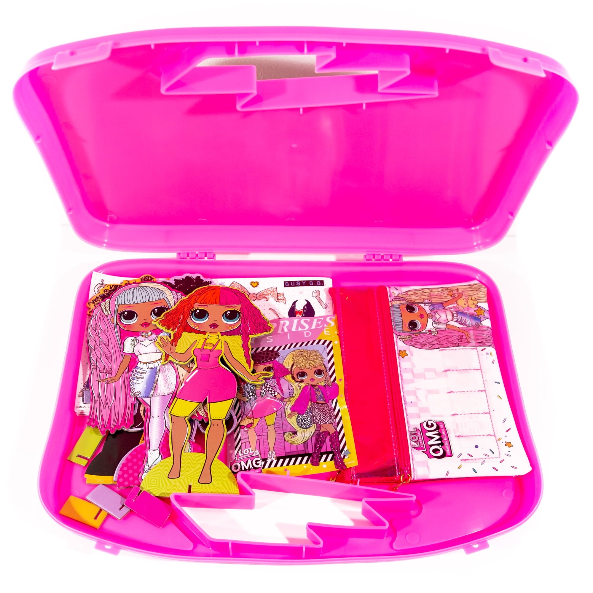 LOL Surprise! O.M.G. Ultimate Artist Set with Carry Case, Holographic Pouch, Dress Up Dolls \u0026 Fashion Sketchbook - Walmart.com - Walmart.com