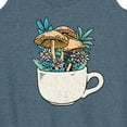 thumbnail image 3 of Instant Message - Coffee Cup Flowers - Women's Racerback Tank Top, 3 of 6