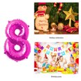 thumbnail image 4 of Inteprter 16 pulgadas Tamaño grande Oro Plata Rosa Oro Número Globo Cumpleaños Decoraciones para fiestas de bodas Globos de aluminio Niño Niño Juguete Kits de decoración para fiestas Rosa roja ocho, 4 of 6