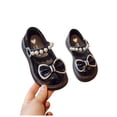 thumbnail image 6 of Viluyesy Girls Mary Jane Dress Shoes - British Style Soft Sole Flats - Toddler Princess Bow Ballet School Uniform Pumps Spring Summer Black Size 9, 6 of 8