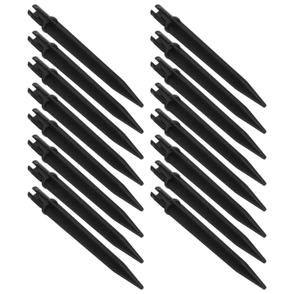 SEWCHICS Garden Lamp Spikes Black 20Pcs 5.3x0.6x0.5in