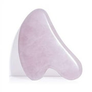 Guasha Scraping Massage Tool ..  Rose Quartz Gua .. Sha Board - Traditional .. Scraper Tool for Anti-Aging .. - 100% Natural Pink .. Quartz Stone Guasha - .. Gasha Massage Stones by .. Sandine