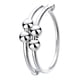 thumbnail image 2 of Anillo de doble capa ajustable Bling Bling de cobre para mujer, 2 of 10