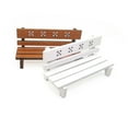 thumbnail image 3 of Milisten 1Pcs Mini Bench for Mini Garden Brown Wood Simple Design Indoor Decoration Hobbyists, 3 of 8