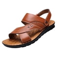thumbnail image 4 of Ceisia Men's Fashion Summer Beach Sandals Breathable Thick Sole Casual Slides Comfort Non-Slip Lightweight Outdoor Daily Relaxation Vacation Sport Gifts for Father, 4 of 5