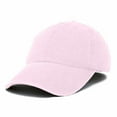 thumbnail image 2 of DALIX Mens Pigment Dyed Washed Cotton Cap - Adjustable Hat 6 Panel Unstructured (Pink), 2 of 5