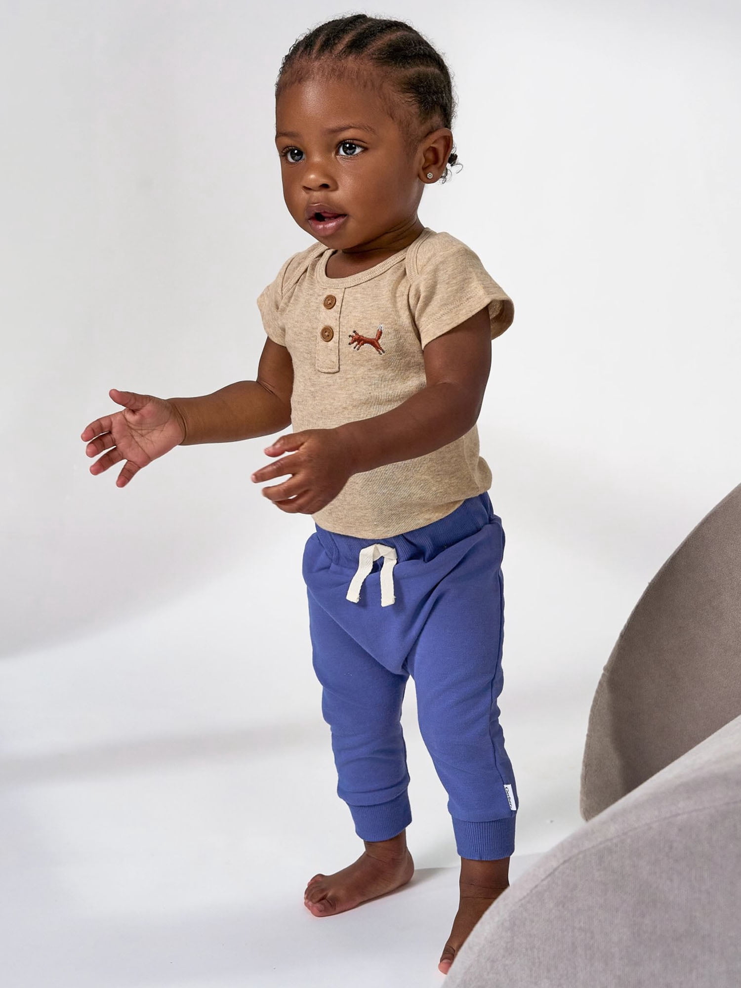 Gerber Baby and Toddler Neutral Joggers, 3-Pack, Sizes 0/3 Months - 5T