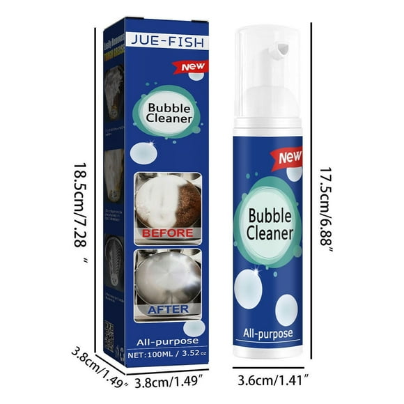 Vadktai Bubble Cleaner, All Purpose Bubble Cleaner Kitchen Deep Cleaning Spray, All-purpose Rinse-free Cleaning Spray