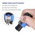 thumbnail image 4 of Pack of 6 NL4FRX Speakon Connector - 6 Packs 4 Pole Right Angle NL4FRX SpeakOn Plug - Free up Space Design Adapter with Twist Lock - Compatible with NL4 Series Speaker Audio Coupler, 4 of 7
