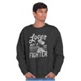 thumbnail image 3 of Popeye the Sailor Loves Not a Fighter Women Crewneck Sweatshirt Brisco Brands X, 3 of 6