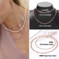 thumbnail image 6 of Silvora Layered Chain Necklaces Set for Women Rose Gold Plated Fashion Herringbone Paperclip Choker Necklace Stainless Steel Flat Snake Chain Jewelry Gifts for Mom Wife Valentine's Day, 6 of 7