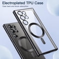 thumbnail image 3 of JETech Electroplated Case for Samsung Galaxy S24 Ultra 6.8-Inch, Camera Lens Full Protection, Compatible with MagSafe Wireless Charging, Shockproof Soft TPU Phone Cover (Titanium Black), 3 of 7