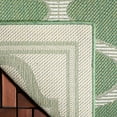 thumbnail image 6 of SAFAVIEH Machine Washable Rug Indoor/Outdoor Bermuda Collection - Bermuda Tamaya Geometric Machine Washable Indoor/Outdoor Runner Rug, Green/Ivory, 2' x 8', 6 of 6