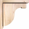 thumbnail image 3 of 7 1/2"W x 12"D x 12"H Del Monte Smooth Corbel w/Backplate, Douglas Fir, 3 of 9