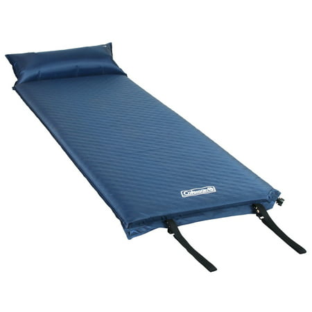 Coleman Self-Inflating Polyester 27.6 x 7.1 Sleeping Pad, Blue