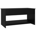 thumbnail image 3 of vidaXL Coffee Table Black 102x50x52.5 cm Engineered Wood, 3 of 5
