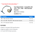 thumbnail image 2 of Turn Signal Switch - Compatible with 1976 - 1977, 1980 - 1986 Chevy Chevette 1981 1982 1983 1984 1985, 2 of 2