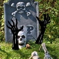 thumbnail image 6 of 2 Pack Scary Hands Lawn Stakes Halloween Decor Outdoor Garden Decor Zombie Graveyard Decor Perfect for House Party, Halloween Party, Garden Party, Outdoor Party (2D Flat), 6 of 8