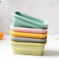 thumbnail image 2 of Silicone Lunch Box, Collapsible Folding Food Storage Container with Lids, Kitchen Microwave Freezer and Dishwasher Safe Kids Style H, 2 of 6