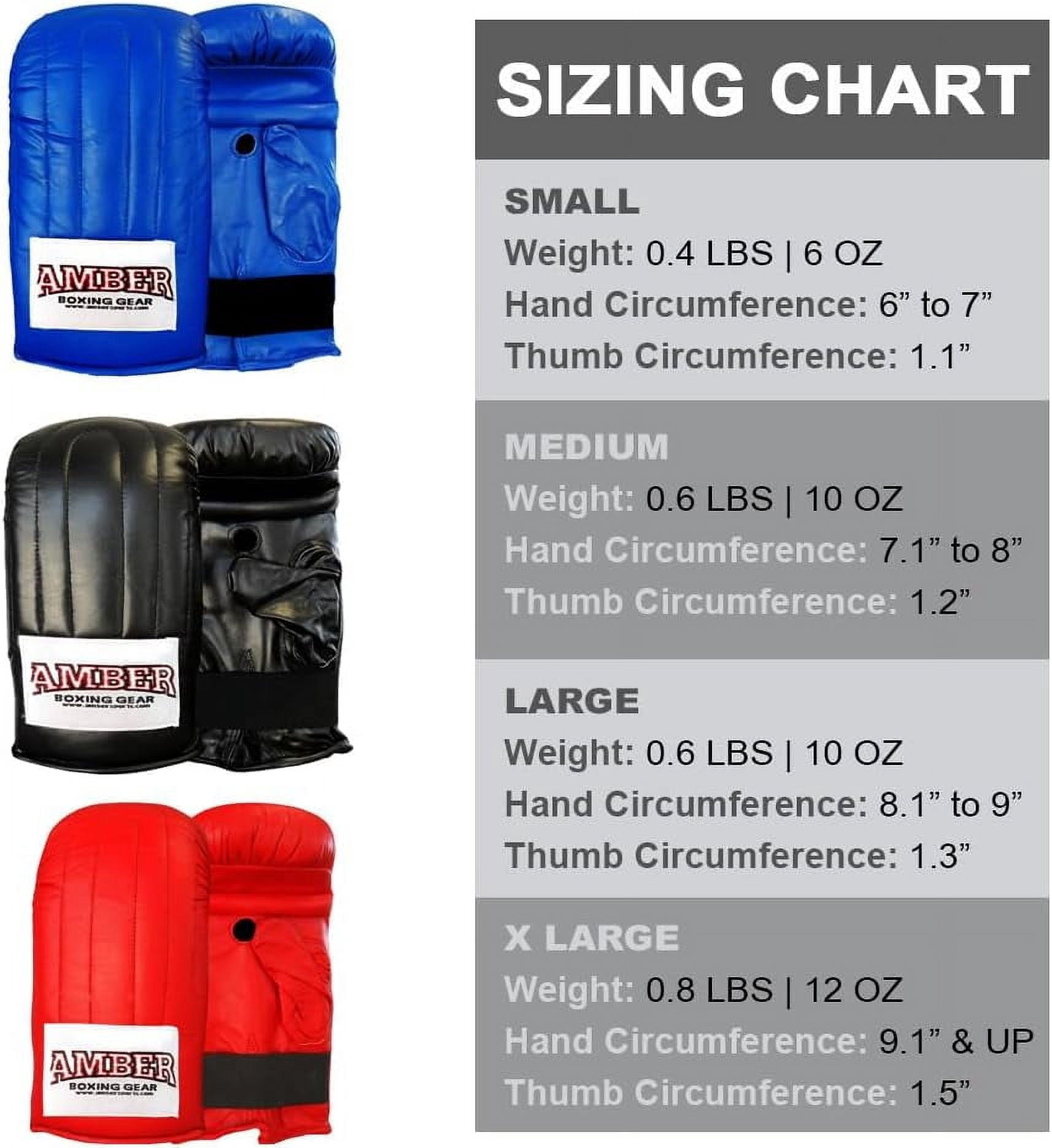 Premium Training Bag Gloves – Quality Leather, Cushioned Support, Secure Fit, Versatile Use – Blue, Large
